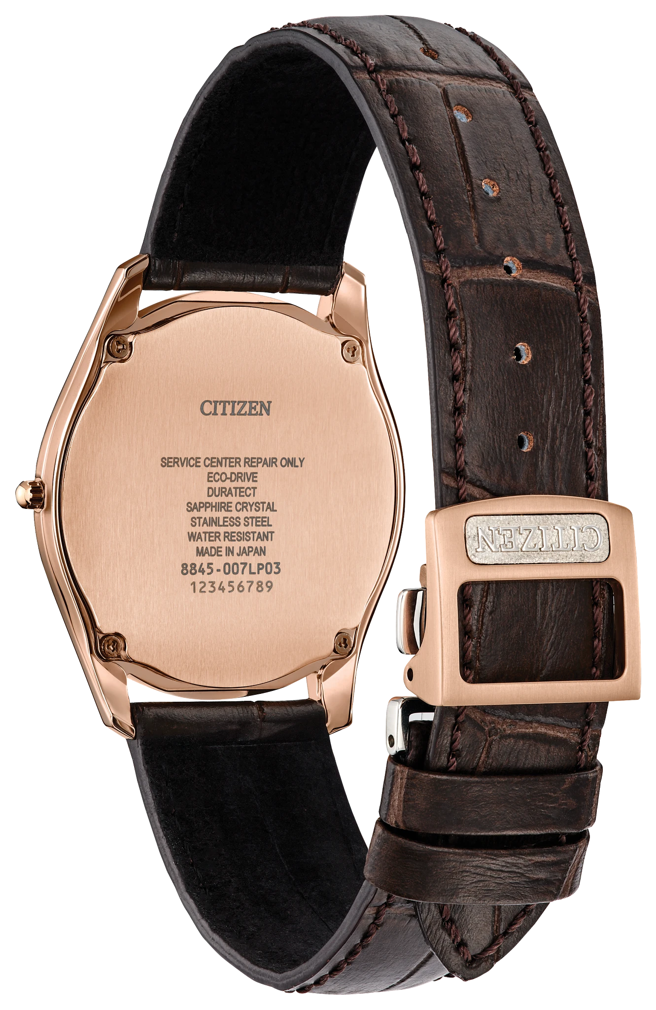 Eco-Drive One White Dial Crocodile Strap AQ5024-07A | CITIZEN